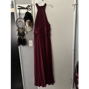 David’s bridal halter bridesmaid dress